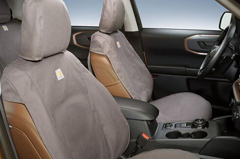 Descubre Accesorios Ford Bronco en PR, Cubreasientos delanteros, Gris Piedra.